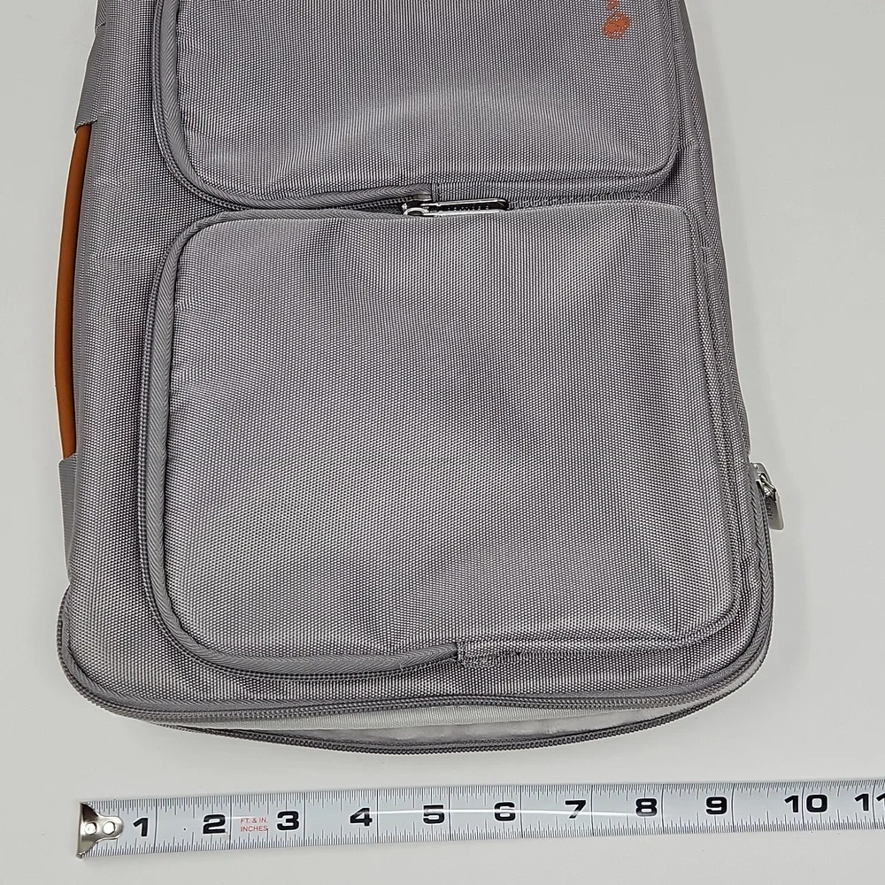 Tomtoc Gray Zipper Computer Ipad Tablet Bag Case Handle Unisex
